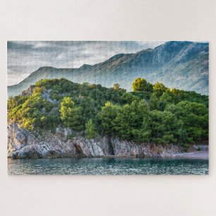 Berg- und Meereslandschaft Montenegros Puzzle
