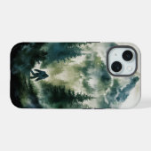 Berg und Sasquatch iPhone 15 Hülle (Rückseite (Horizontal))