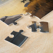 Berg und See bei Sonnenuntergang Puzzle (Seite)