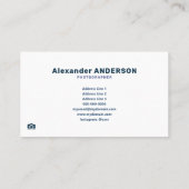 Berg- und Seenlandschaft - Fotograf Visitenkarte (Rückseite)