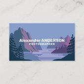 Berg- und Seenlandschaft - Fotograf Visitenkarte (Vorderseite)