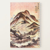 Berg und Stream Koreanische Joseon Dynastie Folk A Notizblock (Rückseite)