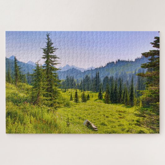 Berg- und Waldlandschaft Washington State Puzzle (Horizontal)