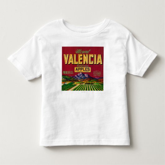 Berg Valencia Apple beschriften - Watsonville, CA Kleinkind T-shirt (Vorderseite)