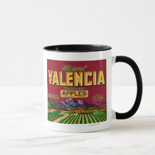 Berg Valencia Apple beschriften - Watsonville, CA Tasse