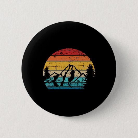 Berg Vintage Camping Button (Vorderseite)