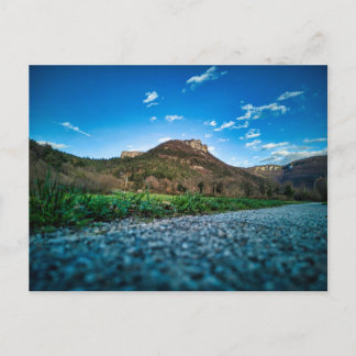 Berg von der Straße Postkarte