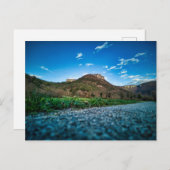 Berg von der Straße Postkarte (Vorne/Hinten)