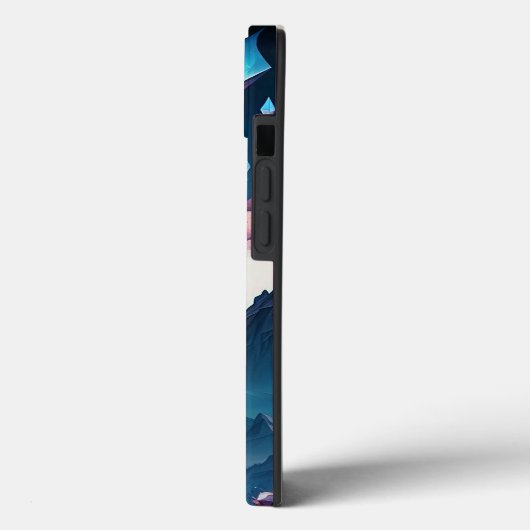 Berg von Kristallfantasielandschaft iP Case-Mate iPhone Hülle (Rückseite / Links)