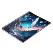 Berg von Kristallfantasievorstellungen Notizblock (Linke Seite)