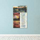 Berg von Lost Lake View Leinwanddruck (Insitu (Holzboden))