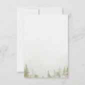 Berg, Wald, See, Empfang von Lichtungen Einladung (Rückseite)