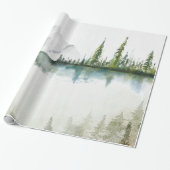 Berg, Wald, See Geschenkpapier (Ungerollt)
