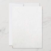 Berg, Wald, See, Lichter mit String Chic Wedding Einladung (Rückseite)