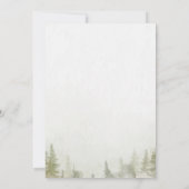 Berg, Wald, See, Lichter mit String Einladung (Rückseite)