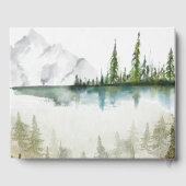 Berg, Wald, See, Lichter mit String Gästebuch (Rückseite)