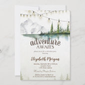 Berg, Wald, See, Saitenlichter Einladung (Vorderseite)