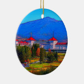 Berg-Washington-Erholungsort-Verzierung Keramik Ornament (Rechts)