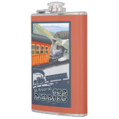 Berg Washington, neue HampshireCog Eisenbahn Flachmann (Links)