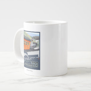 Berg Washington, neue HampshireCog Eisenbahn Jumbo-Tasse