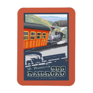 Berg Washington, neue HampshireCog Eisenbahn Magnet