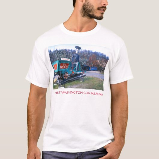 Berg-Washington-Zahn-Eisenbahn T-Shirt (Vorderseite)