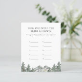 Berg wie alt die Braut und das Game waren (Stehend Vorderseite)