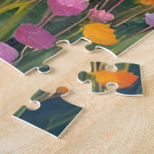 Berg-Wildblumen-Aquarell-Landschaft Puzzle (Seite)