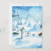 Berg Winter Skifahren Bar Mitzwa (Rückseite)