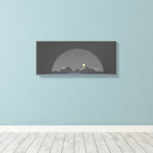 Berg | Zazzle_Growshop. Leinwanddruck (Insitu (Holzboden))