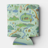 Bergabenteuer: Explorer-Muster Dosenkühler (Rückseite)