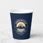 Bergabenteuer Familie Wandern Pappbecher (Vorderseite)