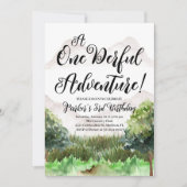 Bergabenteuer Geburtstag, Camping, Berg Einladung (Vorderseite)