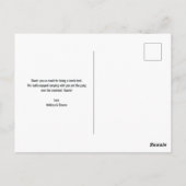 Bergabenteuer Rustikal Danke Postkarte (Rückseite)