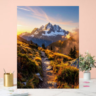 Bergabenteuer Sonnenaufgang Poster