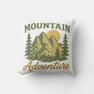 Bergabenteuer Vintage Wandern Outdoor Kissen