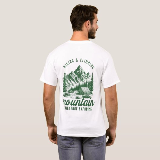 Bergabenteuer: Wandern und Klettern T-Shirt (Schwarz voll)