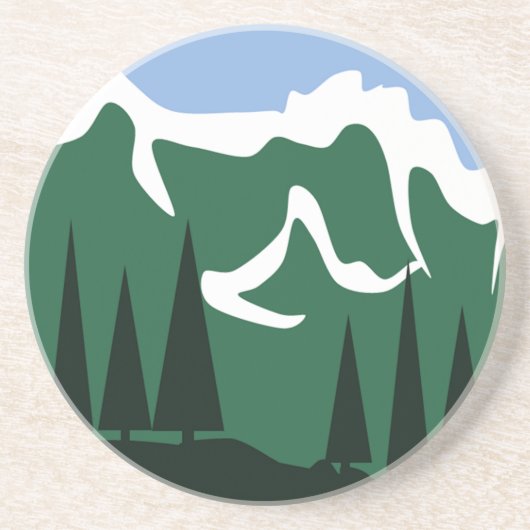 Bergabhang Getränkeuntersetzer (Vorne)