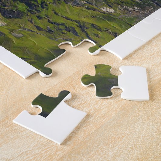 Bergabhang in den Schweizer Alpen Puzzle (Seite)