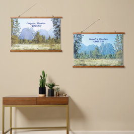 Bergalpen Nature Sky Wood Topped Wall Tapestry Wandteppich Mit Holzrahmen