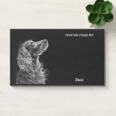 Bergamasco Abstrakt Art Dog Name Post-it Klebezettel (Büro)