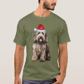 Bergamasco Dog Lover Funny Christmas T-Shirt (Vorderseite)