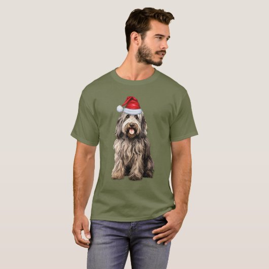 Bergamasco Dog Lover Funny Christmas T-Shirt (Vorne ganz)