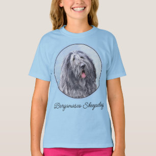 Bergamasco-Schäferhund-Gemälde - Süßes Original-Hu T-Shirt