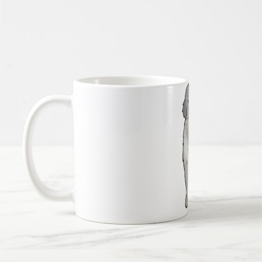 Bergamasco Sheepdog Art Kaffeetasse (Links)
