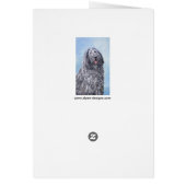 Bergamasco Sheepdog Malerei - Niedlicher Original (Hinten)