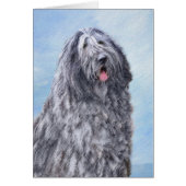 Bergamasco Sheepdog Malerei - Niedlicher Original  (Vorne)