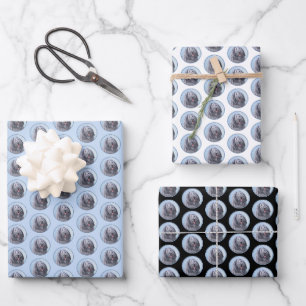 Bergamasco Sheepdog Malerei - Niedlicher Original Geschenkpapier Set
