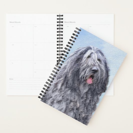 Bergamasco Sheepdog Malerei - Niedlicher Original  Planer (Anzeige)