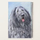 Bergamasco Sheepdog Malerei - Niedlicher Original  Planer (Rückseite)